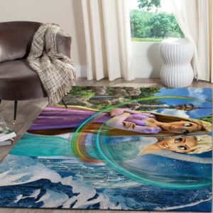 Anna and Elsa Disney Area Rug Carpet