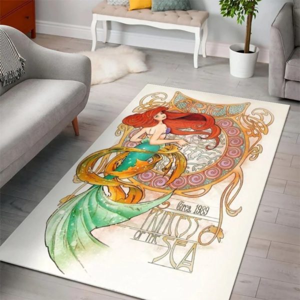 Ariel Princess Disney Area  Rug Carpet