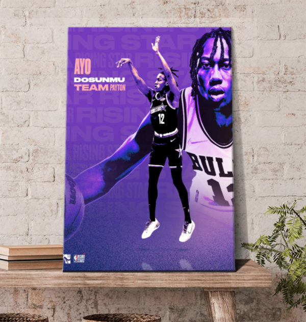 Ayo Dosunmu Team Payton NBA All Star 2022 Poster Canvas