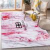 Balenciaga Paris Black Living Area Rug Carpet