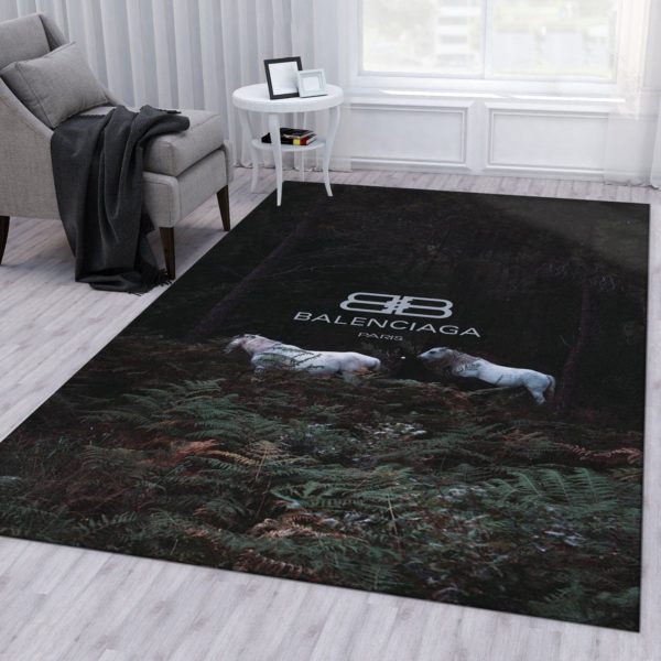 Balenciaga Forest Background Area Rug Carpet