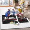 Balenciaga Red Plaid Background Area Rug Carpet