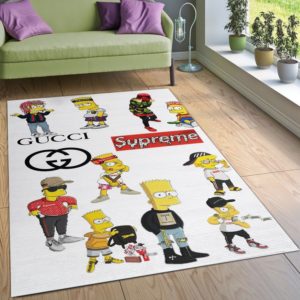 Balenciaga Ft Simpsons Area Rug Carpet