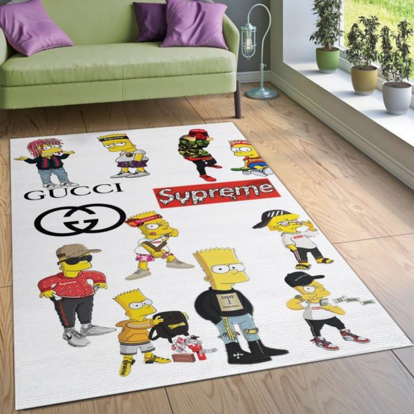 Balenciaga Ft Simpsons Area Rug Carpet