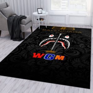Balenciaga Shark MGM  Area Rug Carpet