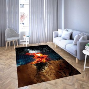 Batman Marvel Area Rug Carpet For Living Room