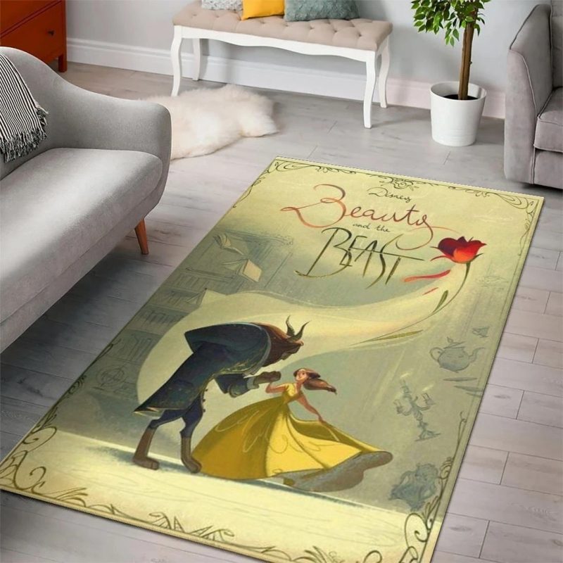Beautiful And The Beast Disney Area Rug Carpet Beautiful And The Beast Disney Area Rug Carpet