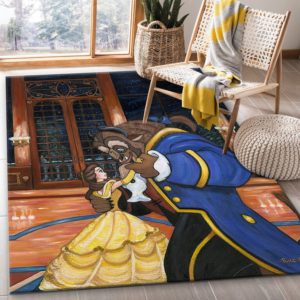 Beauty And Beast First Dance Disney Area Rug Carpet