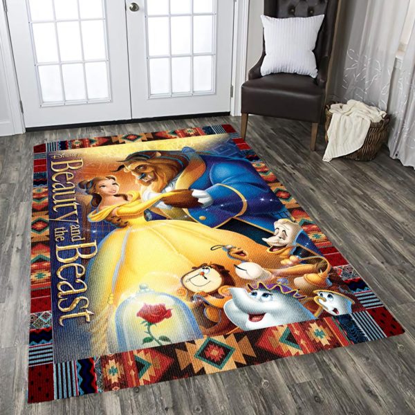 Beauty And The Beast Disney Area Rug Carpet