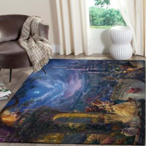 Beauty and The Beast Disney Area Rug Carpet For LIving Room