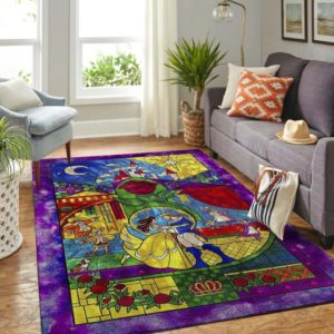 Beauty and the Beast Disney Area Carpet Rug