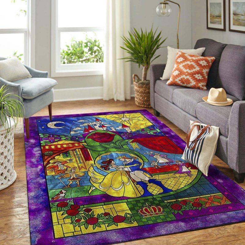 Beauty and the Beast Disney Area Carpet Rug Beauty and the Beast Disney Area Carpet Rug