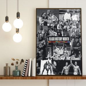 Black History Month Tag Teams WWE 2022 Poster Canvas