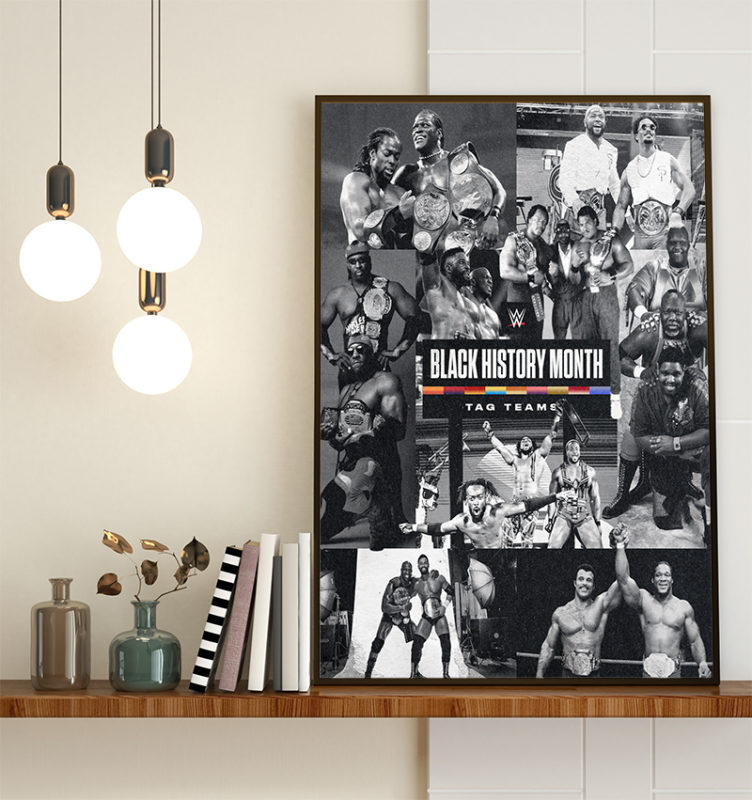 Black History Month Tag Teams WWE 2022 Poster Canvas REVER LAVIE