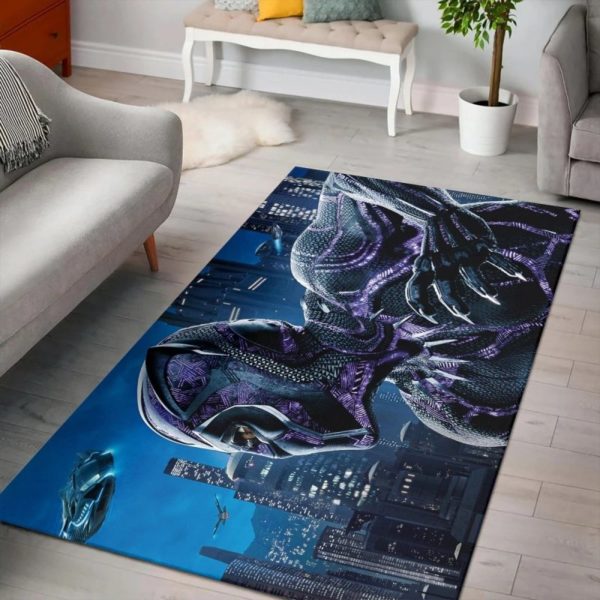 Black Panther Marvel Area Rug Carpet