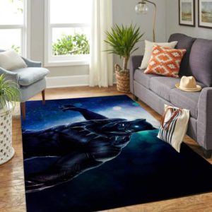 Black Panther Marvel Area Rug Carpet
