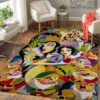 Beautiful Disney Characters Art Living Room Rug Carpet
