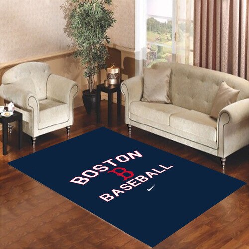 Boston Baseball Nike Area Carpet Rugs Boston Baseball Nike Area Carpet Rugs