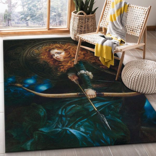 Brave Her Fathers Daughter Disney Area Rug Carpet