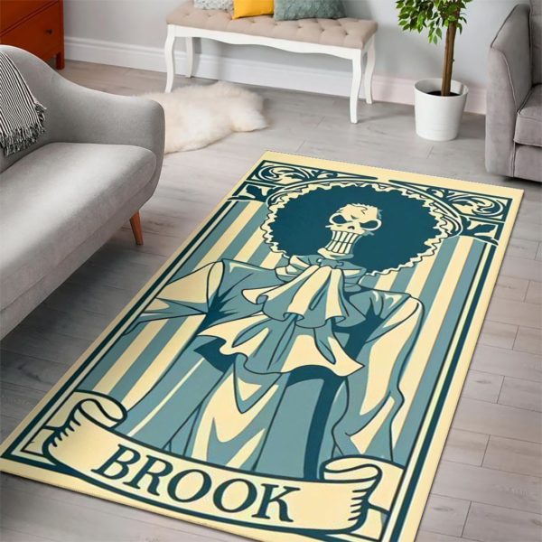 Brook One Piece Anime Movies Rug For Bedroom Aesthetic