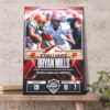 Howard Wilson Houston Gamblers Inaugural USFL Draft 2022 Poster Canvas