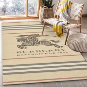 Burberry Area Rug Carpet For Bedroom