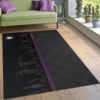 Burberry Black Background Area Rug Carpet