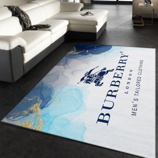 Burberry London Mens Tailored Clothing Area Rug Carpet