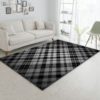 Burberry Plaid Area Rug For Living Room