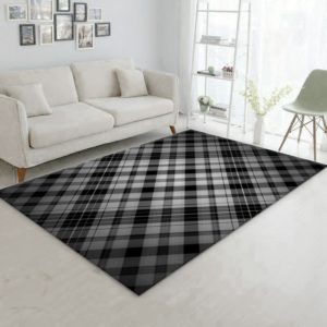 Burberry Plaid Area Rug For Living Room