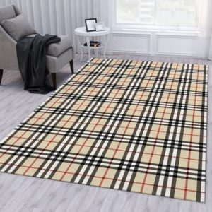Burberry Plaid Area Rug Home Decor