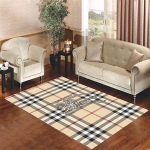 Burberry Wallpaper Area Rug Carpet For Living Room