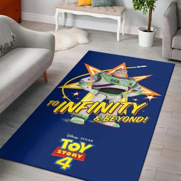 Buzz Lightyear Toystory Woody Disney Area Rug Carpet