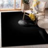 Nike logo Black Background Area Rug Carpet