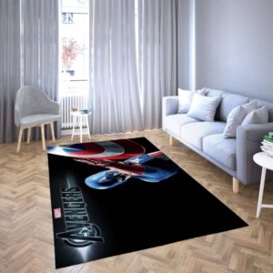 Captain Marvel Avengers Area Rug Carpet