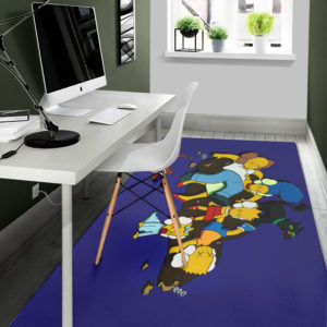 Character Simpsons Kaws Rug Home Decor