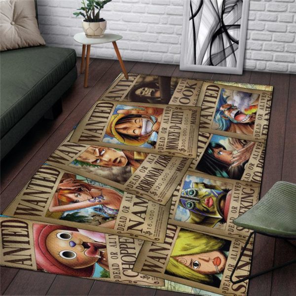 Character Wanted One Piece Rug Home Decor