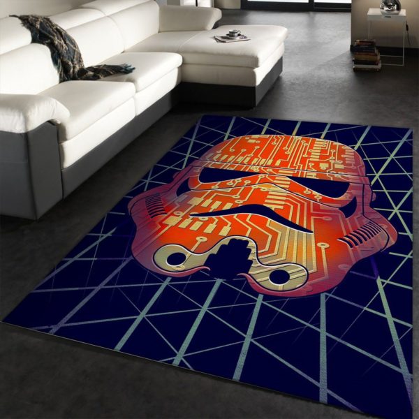 Chipped Star Wars Area Rug Carpet