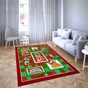 Christmas Photo Of Characters Disney Area Rug Carpet