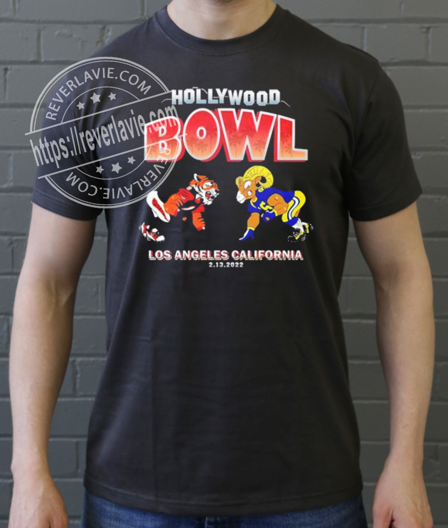 Cincinnati Bengals vs Los Angeles Rams Hollywood Los Angeles California 2022 Classic T-Shirt Cincinnati Bengals vs Los Angeles Rams Hollywood Los Angeles California 2022 Classic T-Shirt