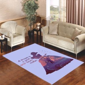 Cinderella Dream Quote Disney Area Rug Carpet