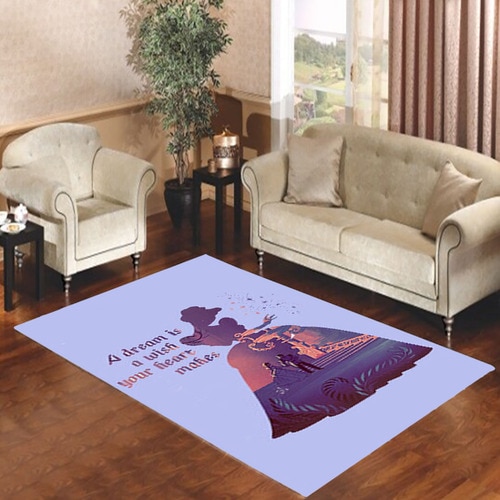 Cinderella Dream Quote Disney Area Rug Carpet Cinderella Dream Quote Disney Area Rug Carpet
