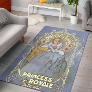 Cinderella Princess Disney Area Rug Carpet For Living Room