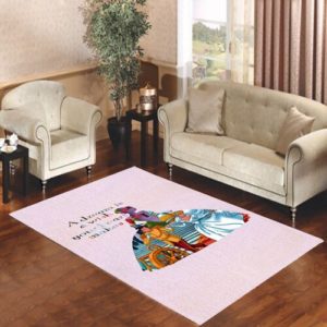 Cinderella Quote Disney Area Rug Carpet