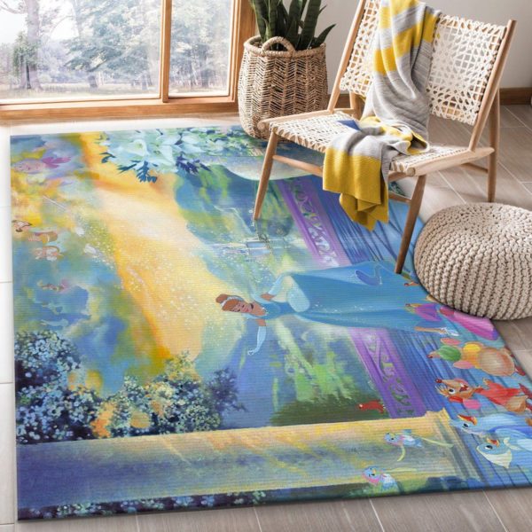 Cinderella The Life She Dreams Disney Area Rug Carpet