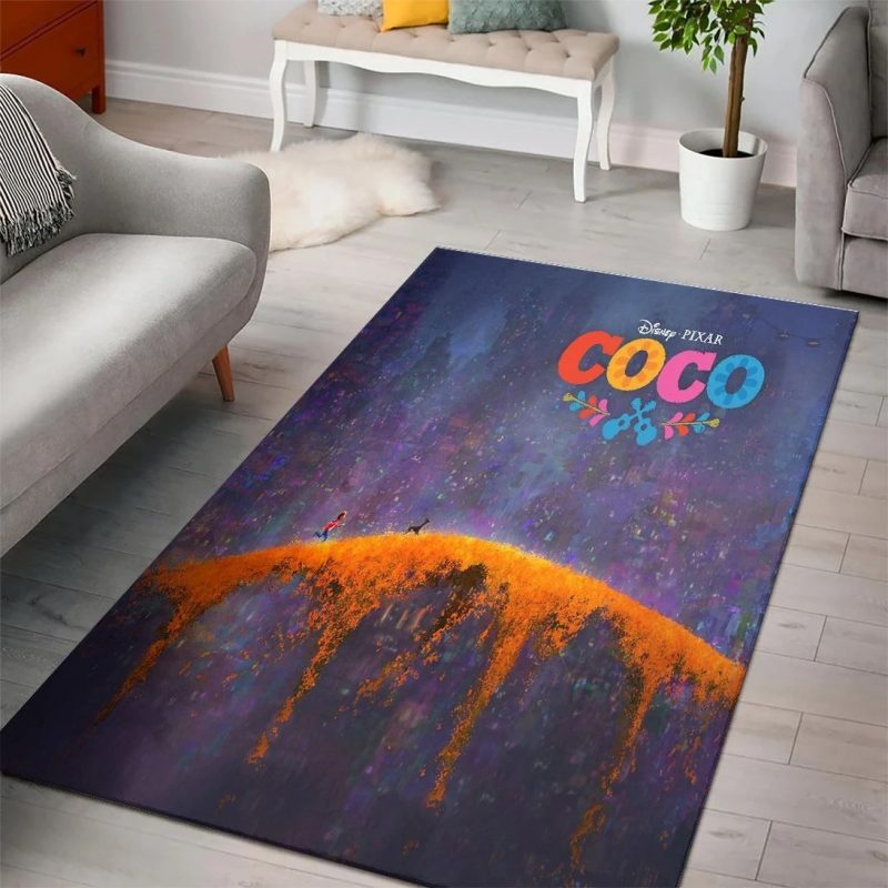Coco Day Of The Dead Disney Area Rug Carpet For Living Room Coco Day Of The Dead Disney Area Rug Carpet For Living Room