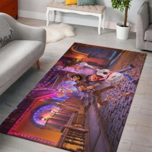Coco Day Of The Dead Disney Area Rug Carpet