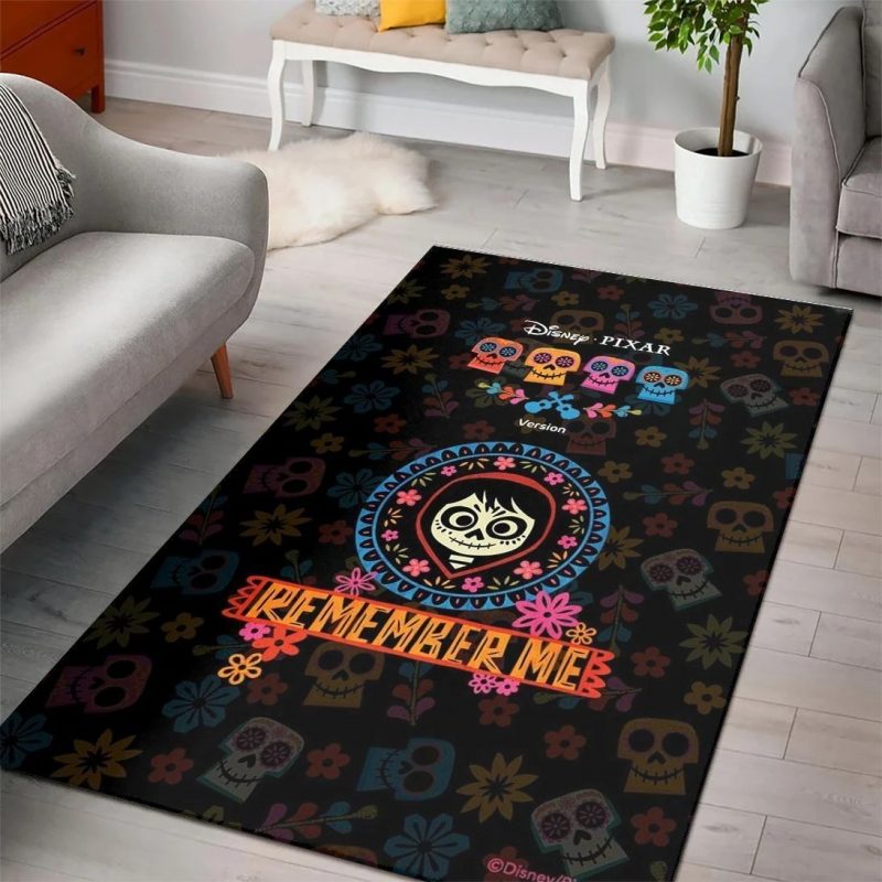 Coco Day Of The Dead Disney Carpet Rug Coco Day Of The Dead Disney Carpet Rug