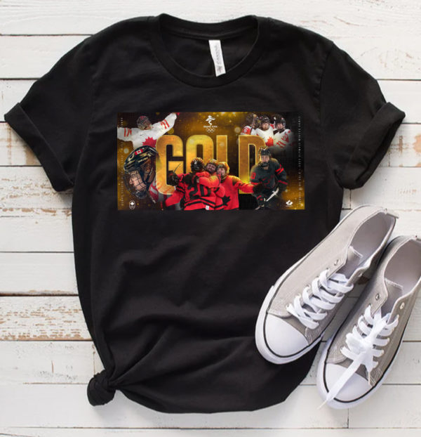 Congratulations Hockey Canada On Winning The Gold Medal Beijing 2022 T-Shirt