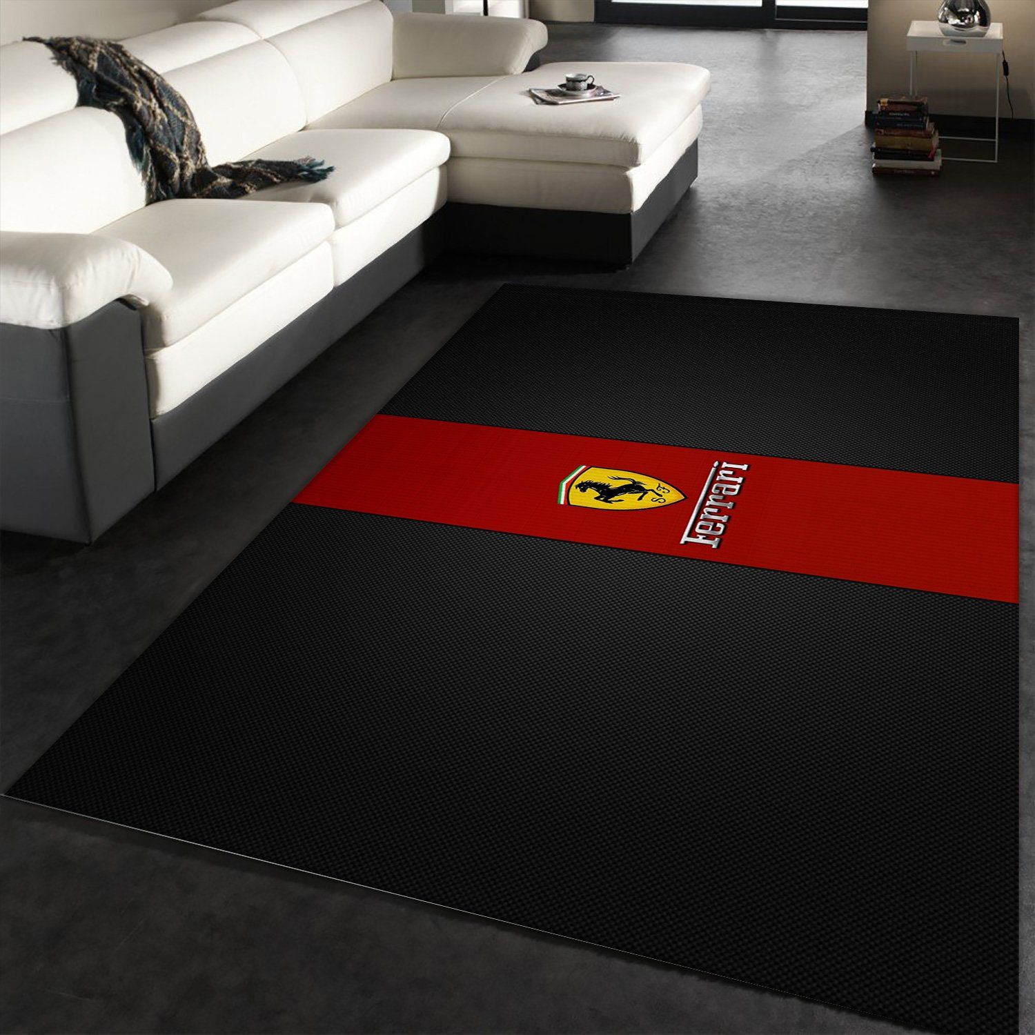Cool Ferrari Logo Area Rug For Living Room Cool Ferrari Logo Area Rug For Living Room